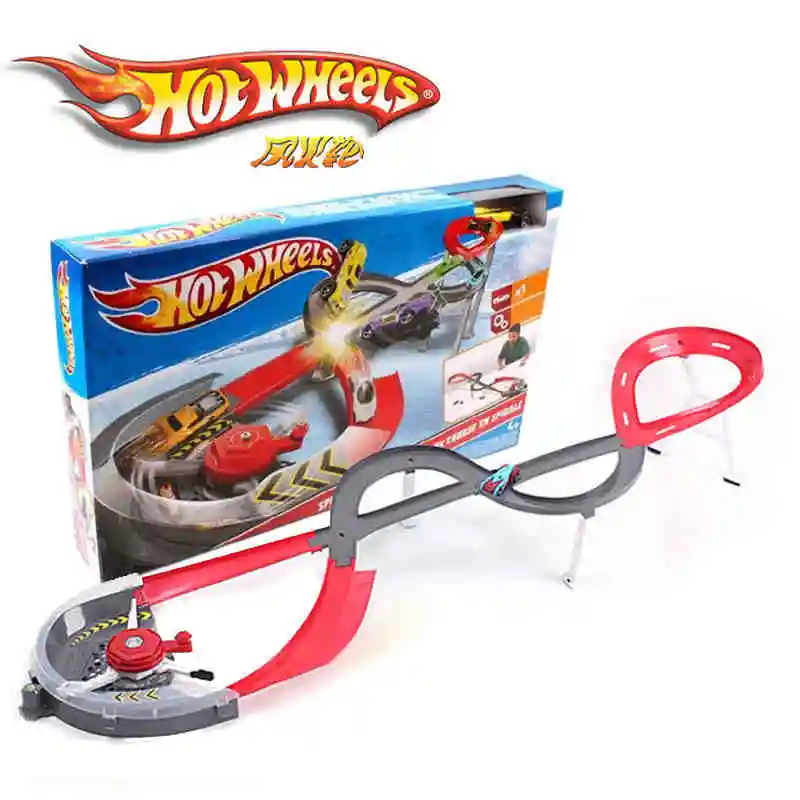 Hot Wheels Roundabout трек игрушки модели автомобилей Классический литой 1:18 игрушечный автомобиль подарок на день рождения для детей Pista Juguetes