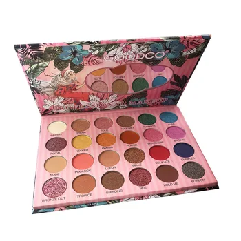 

24 Colors Eyeshadow Palette Holographic Shiny Matte Glitter Pigment Eye Shadow Pallete Metallic Diamond Makeup Cosmetic TSLM1