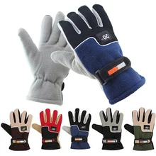 Теплые флисовые термальные перчатки для мотоцикла, катания на лыжах, сноуборде, пеших прогулок, перчатки для сенсорного экрана, велосипедные перчатки для горного спорта, велосипедные перчатки