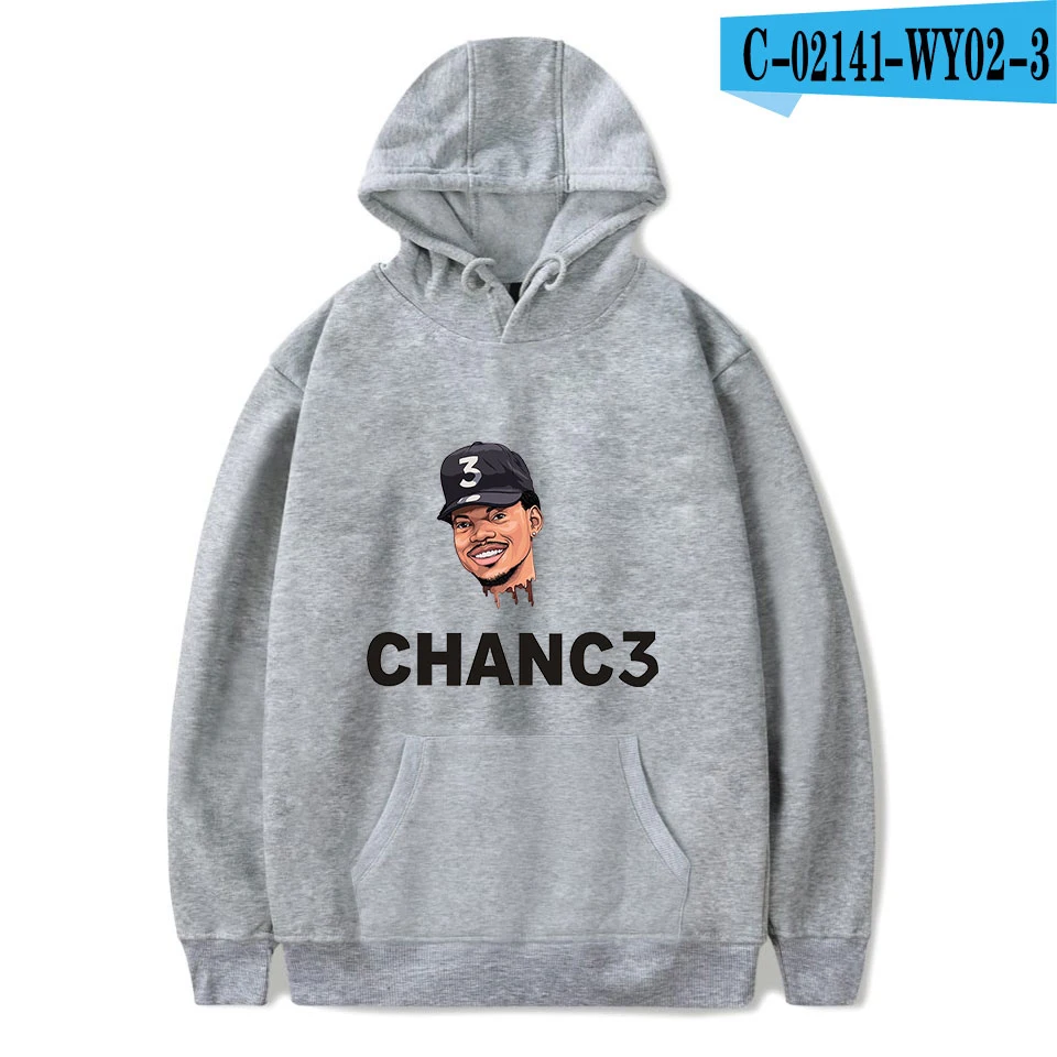 gray Новые Chance The Rapper толстовки мужские wo Мужские красные осенние хлопковые Теплые Топы Harajuku модный принт CHANC3 Толстовка худи для девочек - Цвет: gray
