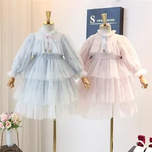 5375 платье-пачка принцессы с блестками для маленьких девочек Новинка года; сезон весна; вечерние платья для девочек на свадьбу и Пасху; ; детская одежда