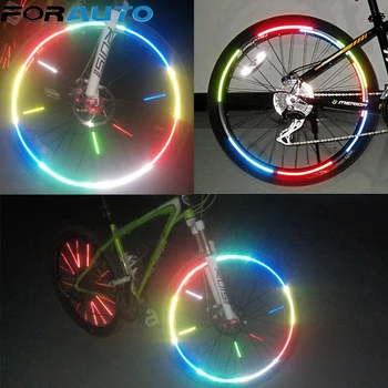 

Bike Cycling Security Rim Decal Wheel Sticker Motorcycle Bicycle Reflector 6 Colors Wheel Reflective Sticker Car Styling