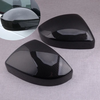 

1 Pair Carbon Fiber Texture Car Wing Rear View Mirror Trim Cover Cap Bezel Frame fit for Range Rover Velar 2017 2018