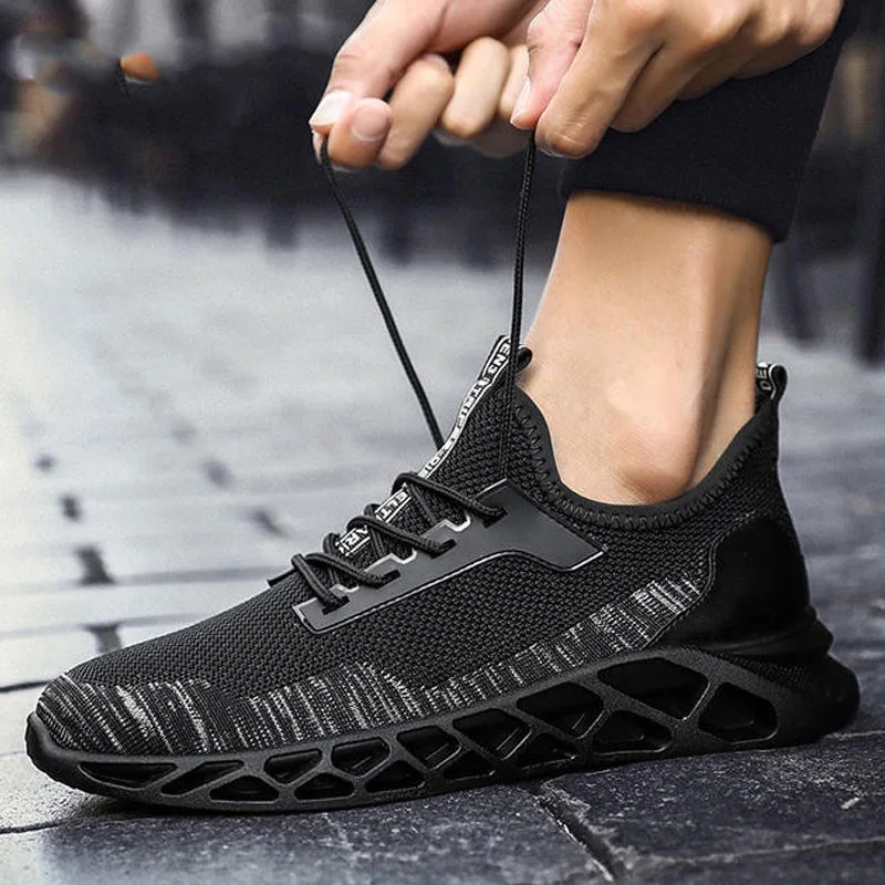 

2019 Spring And Summer Men Sports Running Shoes Korean-style Trend Low Heel-Toe Breathable Casual Trend Lace-up Athletic Shoes