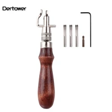 5 в 1 Pro Leather Craft Edge пресс-комплект Регулируемая строчка и Groover сгибание кожи инструмент для шитья швейные инструменты аксессуары