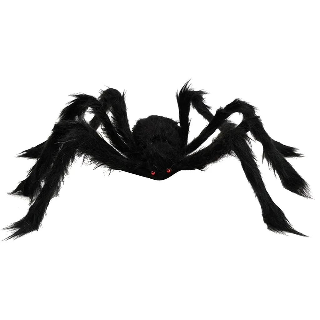 

Halloween Scary Party Scene Spider Decorative Props Joking Birthday Toys DIY Halloween Simulation Plush Spider Decorative