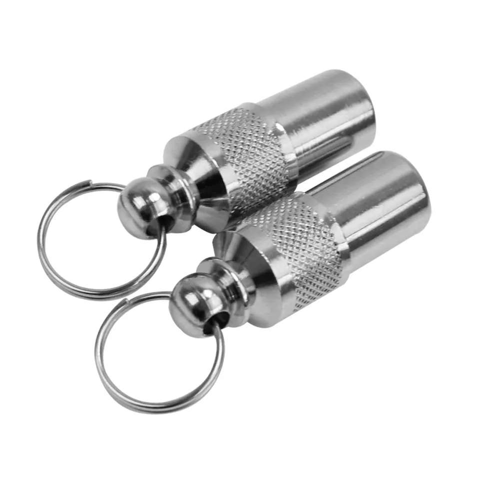 2pcs Metal Stainless Steel Pet Dog Cat Puppy ID Tube Mini Anti-Lost Identity Name Address Label Tag Barrel Tubes Collar Pendant | Дом и сад