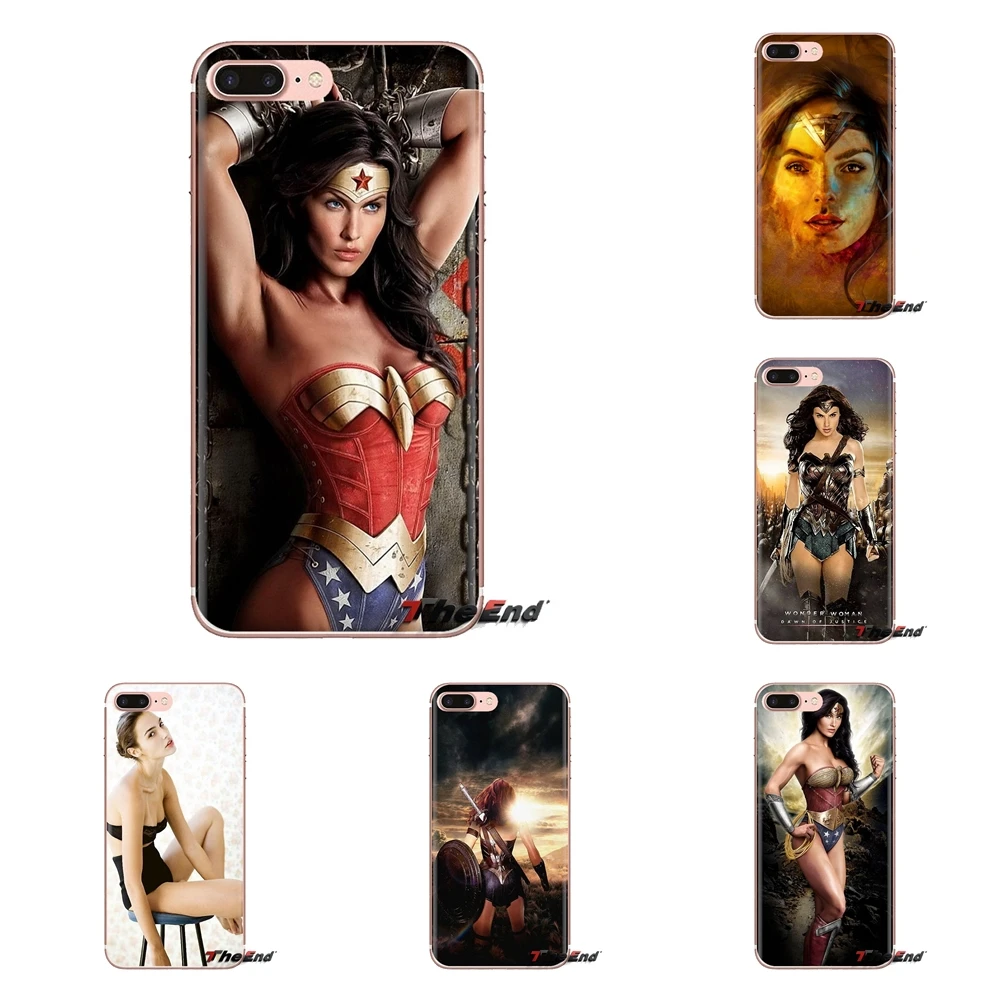 Transparent Soft Shell Covers For Samsung Galaxy A3 A5 A7 A9 A8 Star A6 Plus 2018 2015 2016 2017 Fast Gisele Gal Wonder Woman |