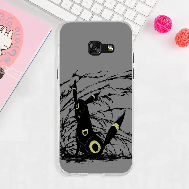 image 2 Pokemons Блестящий умбреон силиконовый мягкий прозрачный корпус для мобильных телефонов для samsung Galaxy J1 J2 J3 J5 J7 A3 A5 A7 - Цвет: image 2