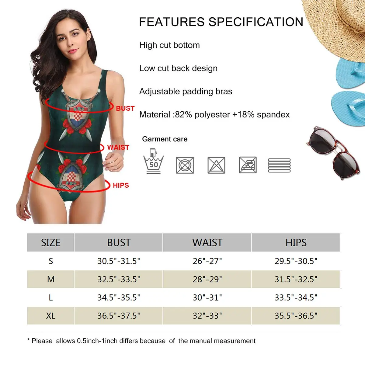 Croatian Flag On A Worn Shield And Crossed sexy Bikinis Women Swimsuit Low Waist elastic Women training bathing suit SwimSuit M3