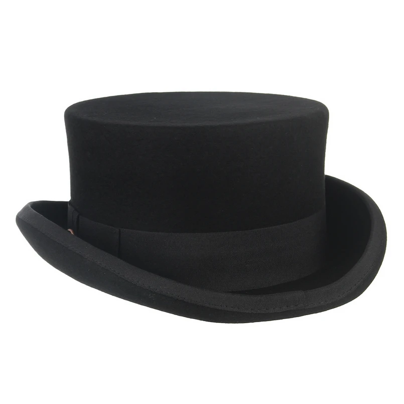 BLACK DRESSAGE RIDING TOP HAT 100 WOOL FELT MENS LADIES NEW BOXED UK