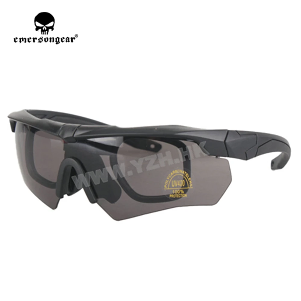 

emersongear Emerson Airsoft Shooting Glasses Set Eyeshields Hunting w 3 lens