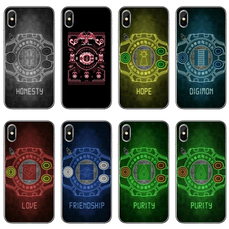 anime Digimon cover case For iPhone 11 Pro XS Max XR X 8 7 6 6S Plus 5 5S SE 4s 4 iPod Touch | Мобильные телефоны и