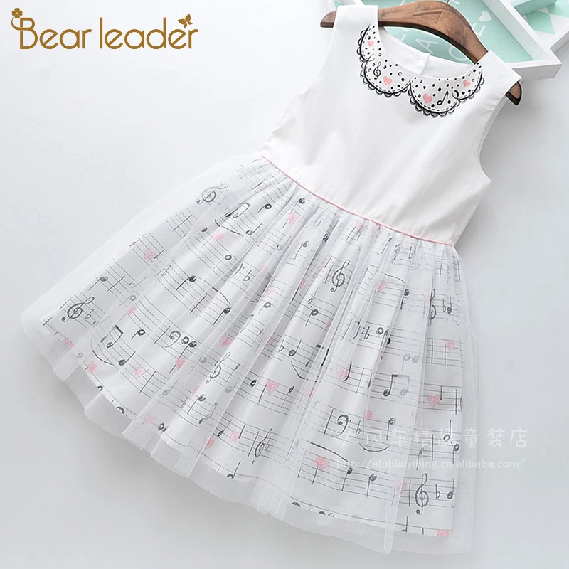 Bear Leader/платья для девочек новое летнее милое платье костюм без рукавов детская