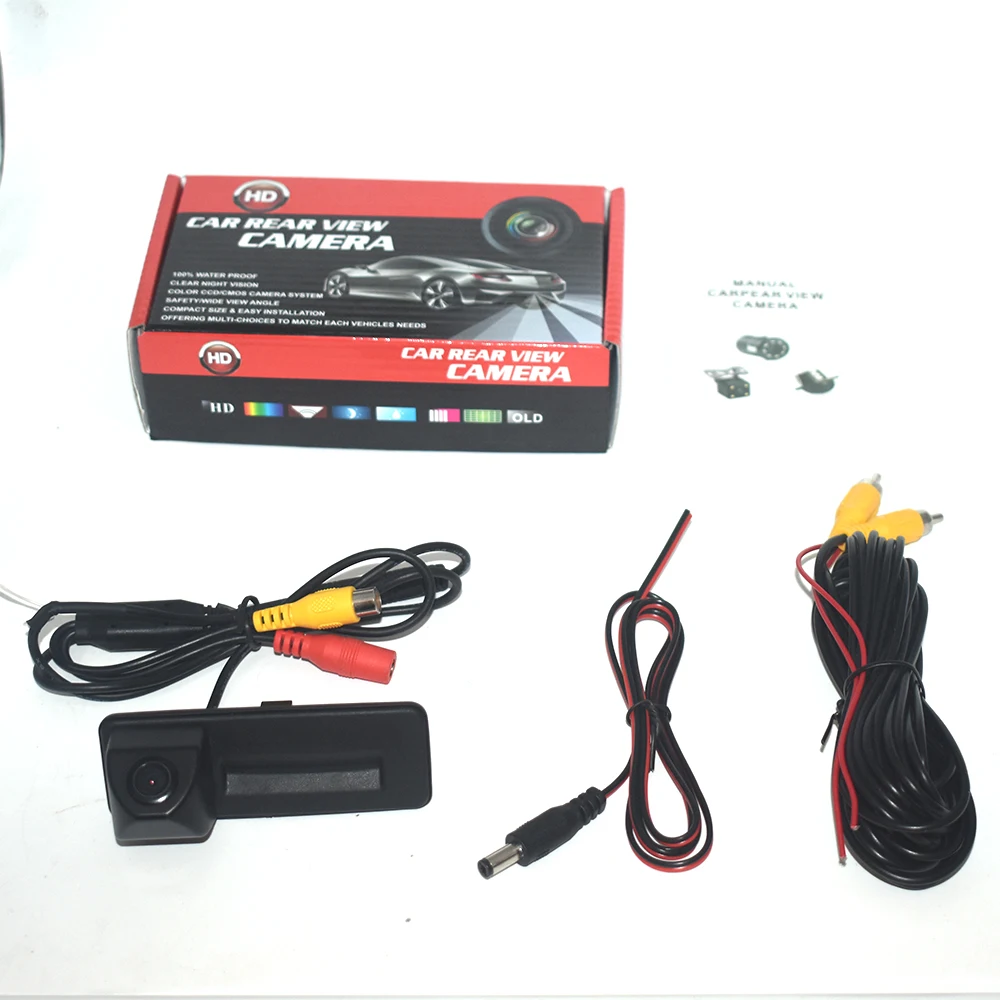 ZJCGO HD CCD Автомобильная камера заднего вида, задняя крышка для парковки, ручка багажника, водонепроницаемая камера ночного видения для Volkswagen 1-litre XL1