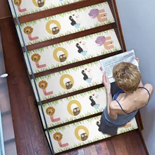 Мульти-стиль Коврики для защиты пола ПВХ самоклеющиеся ступень лестницы коврики Противоскользящий ковер для спальни гостиной домашний Декор 25x100 см