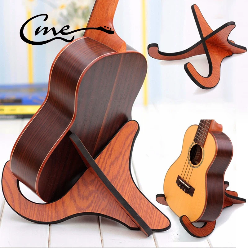Guitar Stand Portable Wooden Foldable Holder Stand Vertical Ukulele