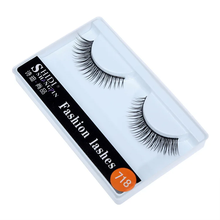 Shidi премиум натуральные короткие ресницы 1-Pack Eye End Pull длинные ресницы 718 Передние Короткие Длинные ресницы