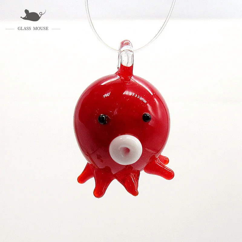 

Handmade glass octopus Pendant ornament Pendant Home Aquarium fish tank decor accessories japan style Mini sea animal Figurine