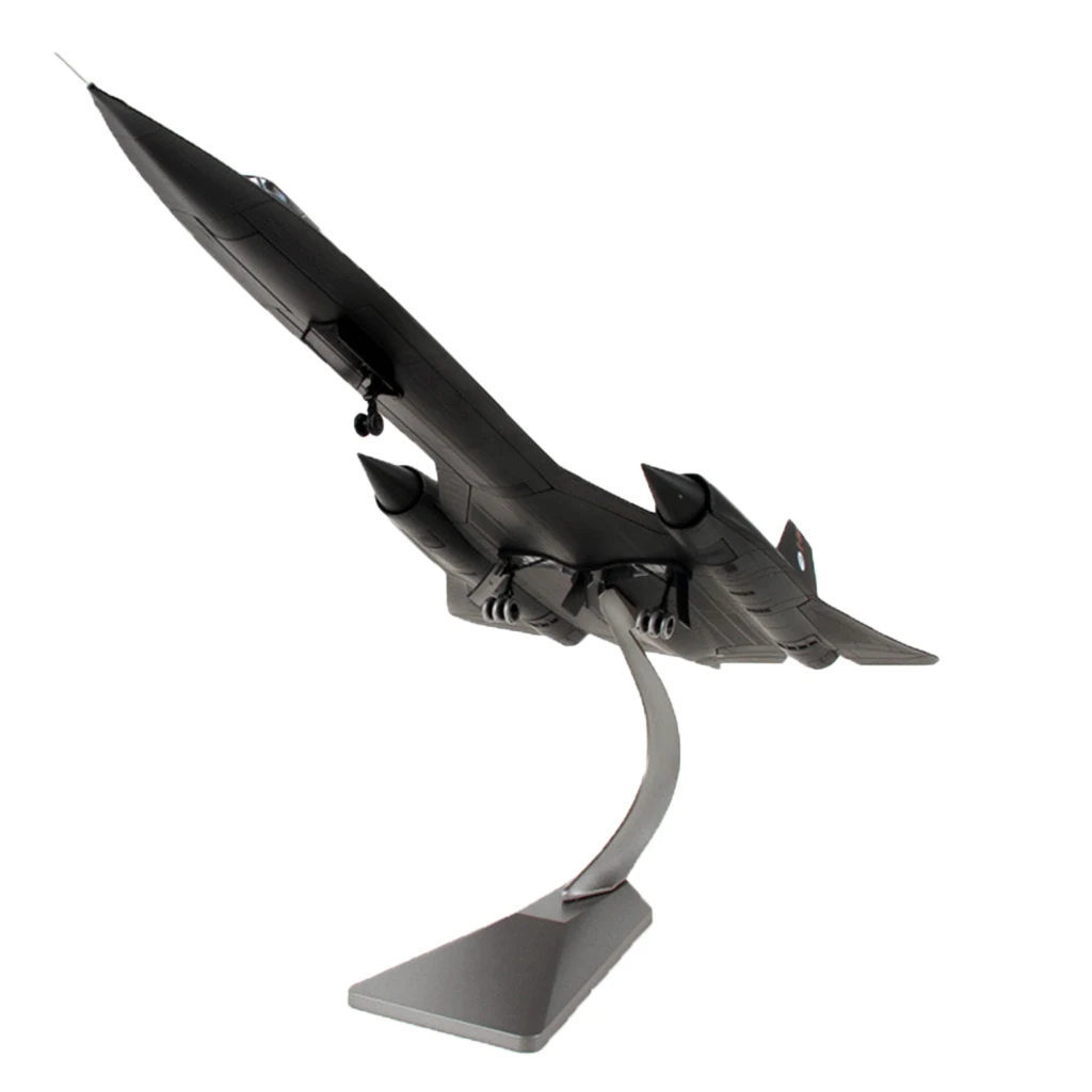 1/72 Scale Diecast Aircraft SR-71 Blackbird Fighter for Home Office Decor