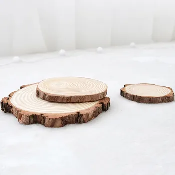 

Hot Sale 1PC Wooden Sign Decorations DIY Hand-painted Pine Hanging Pendant Round Wood Chips Wooden Crafts Ornaments Christmas