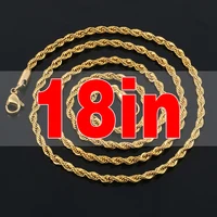 Chaîne de corde de 3mm, chaîne cubaine de Tennis de 4mm pour femmes et hommes, bijoux de hanche 2