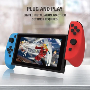 

Wired Controllers Gamepad Simple Left & Right Small Handle Player Game Play for Switch Host for NS Kids Gift Electronic Items