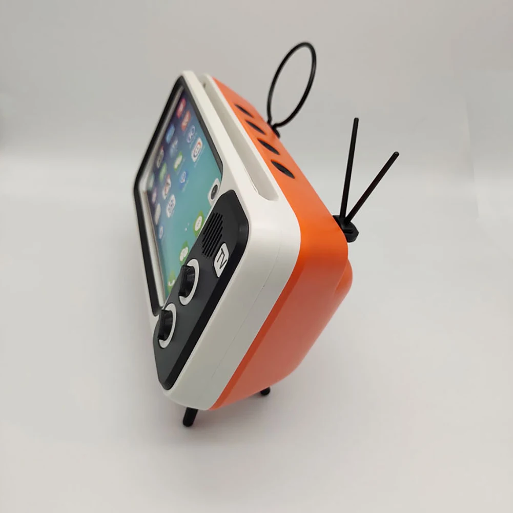 Портативный беспроводной PTH800 Ретро ТВ мини Bluetooth Super Bass динамик держатель телефона мобильный телефон Кронштейн подходит для смартфонов