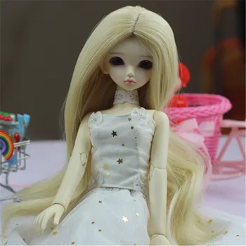 

high temperature fiber 1/3 1/4 1/6 BJD doll wig female replacement fake hair medium curly hair