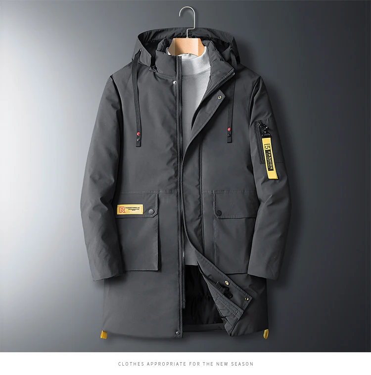 L до 4XL 5XL 6XL 7XL 8XL большой размер свободная хлопковая куртка с капюшоном зимняя высококачественная брендовая одежда Молодежная мужская длинная парка