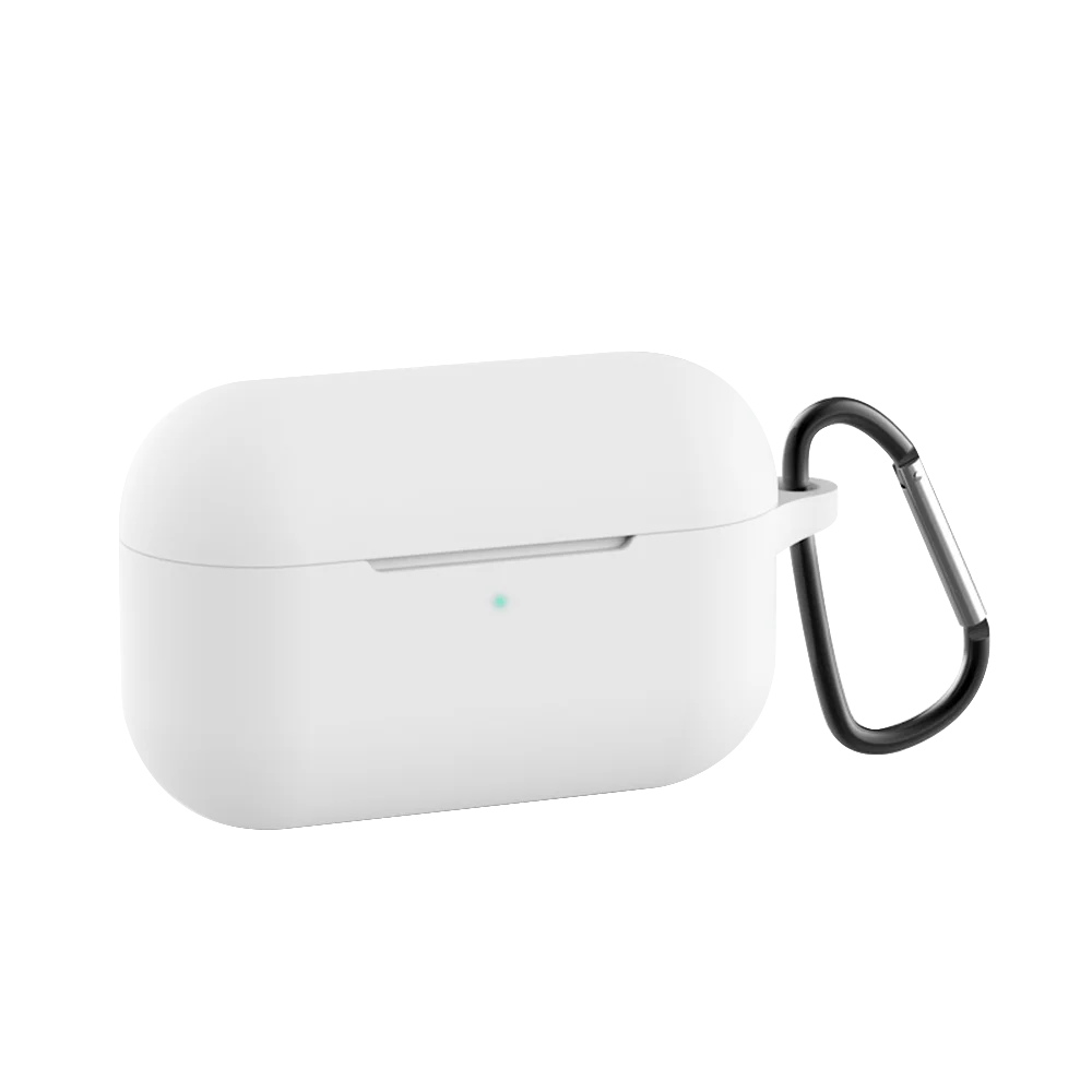 ТПУ силиконовый Bluetooth беспроводной Чехол для наушников для Apple AirPods Pro Чехол Earpods крышка аксессуары для AirPods Pro коробка с крючком - Цвет: White