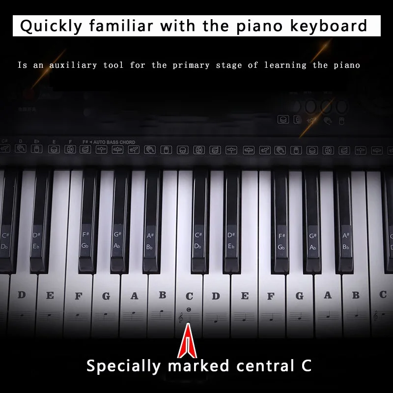 Piano Sticker 37 49 54 61 88 Key Removable Electronic Keyboard For Kids Beginners Practice musical instrument electronic musical instrument electronic piano