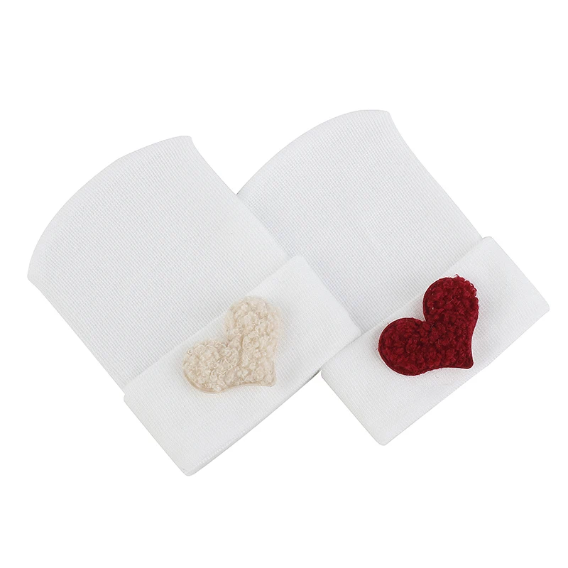 Toddler New Beanies Love Print Infant Causal Elastic Hat Fashion Warm Windproof Outdoor Soft Solid Color Newborn Skullies Caps 3