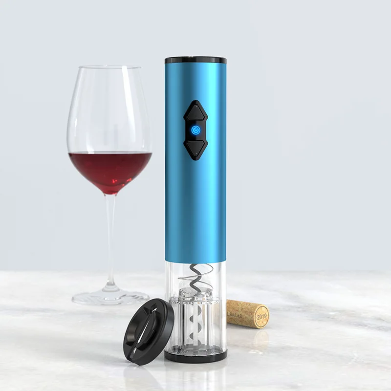 Home Classic Stainless Steel Automatic Electric AA Battery Kitchen Accessories Corkscrew for Red Wine Can Opener