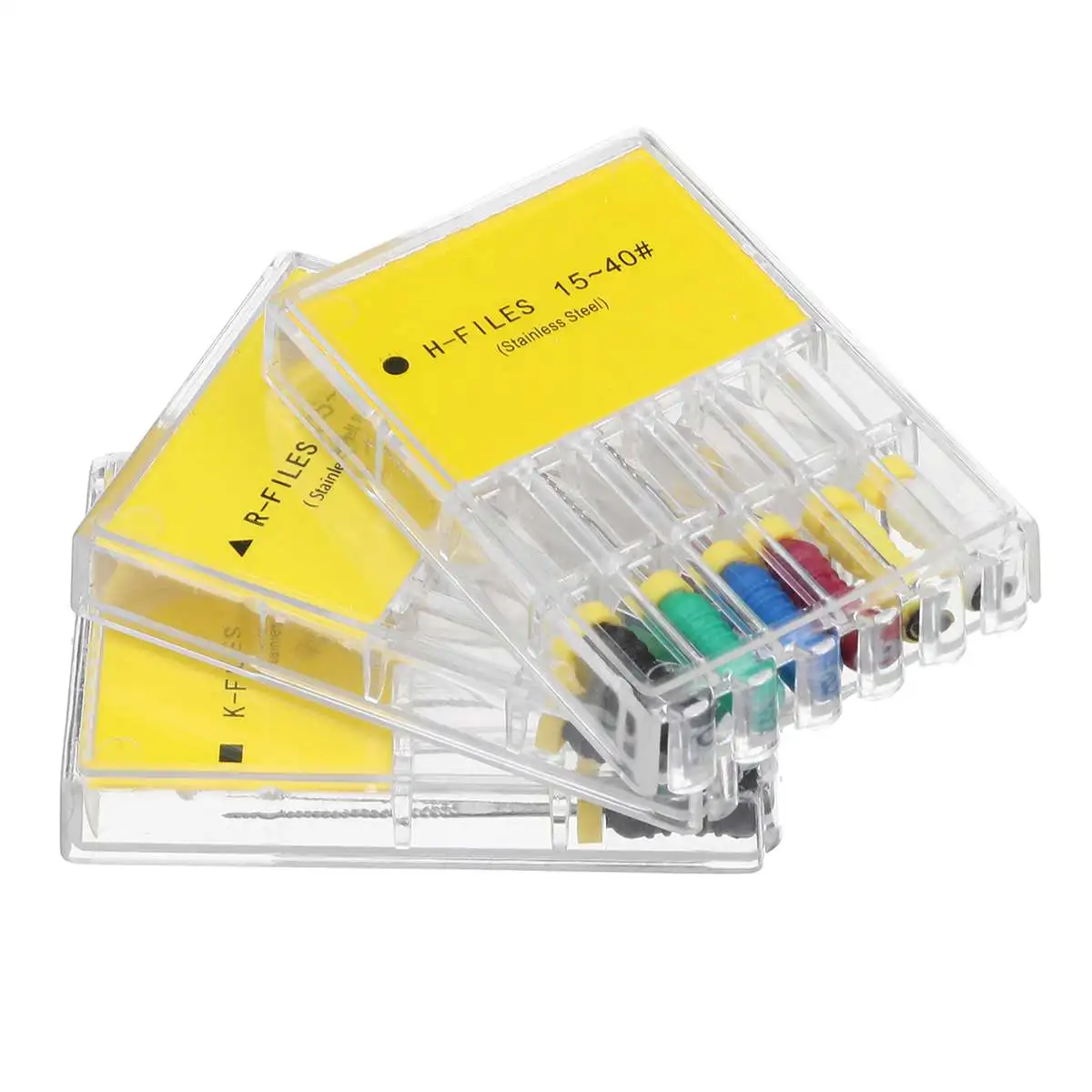 

6PCS K/R/H-File Stainless Steel Dental Files Flexible Endo Root Canal Dental Tools Orthodontic Dental Instruments 25mm 15-40#