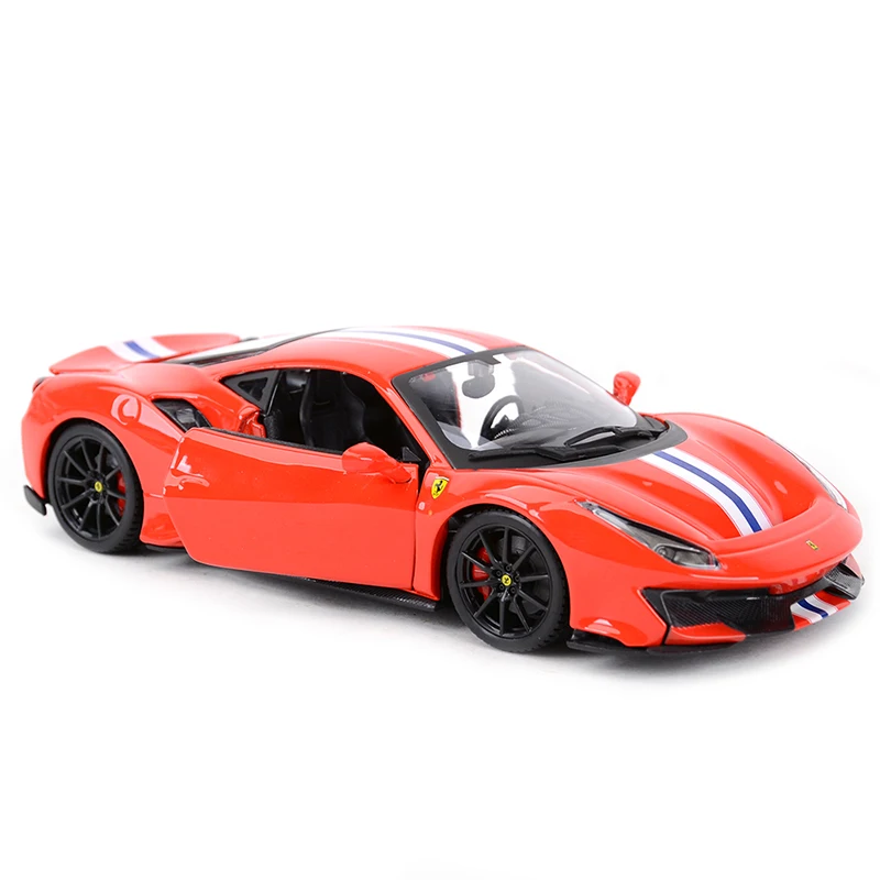 Bburago 1:24 Ferrari 488 PIsta Sports Car Static Die Cast Vehicles Collectible Model Car Toys 6