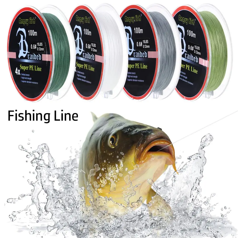 1pcs 4 Strands100m Super Strong Pe Braided Fishing Line Smooth