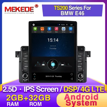 

MEKEDE Tesla screen android 2din Car radio GPS Navigation for BMW E46 with 4G LTE wifi bluetooth IPS scree
