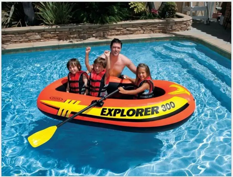 

Origional Product INTEX Explorers Two, Three Inflatable Boat Group Fishing Boat Dinghy Sending Slurry And Pump