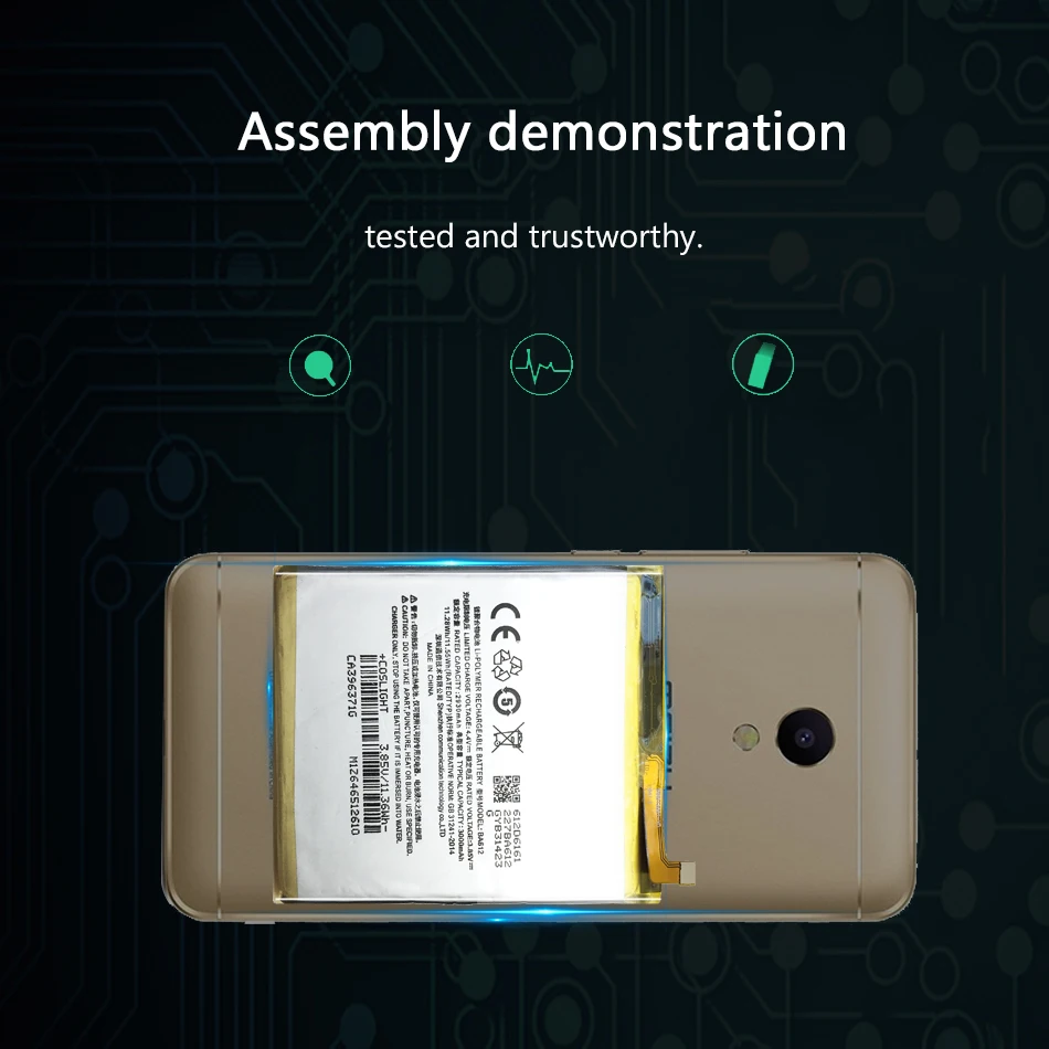 Для Meizu 5S M5S 3000 аккумулятор для телефона, мАч мА/ч. аккумулятор M612Q M612M BA612 аккумуляторная батарея AKKU