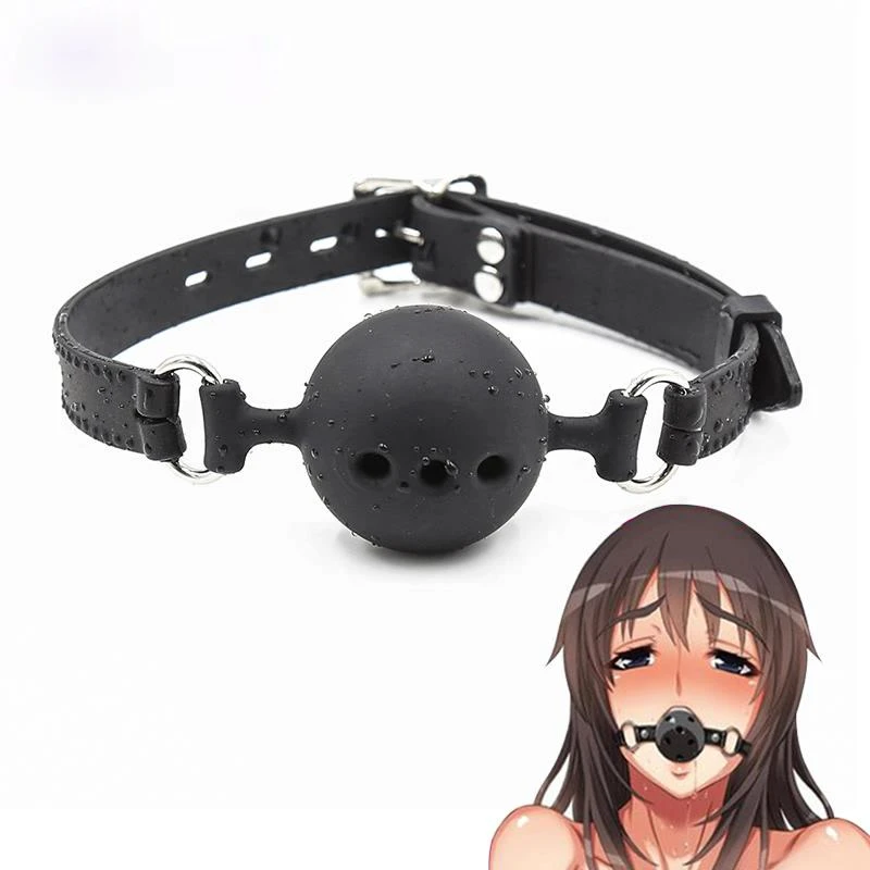 3 Sizes Soft Safety Silicone Bdsm Open Mouth Gag Ball Bondage Slave Ball Gag Erotic Sex Toys for Woman Adult Sex Games Slave NewAdult Games