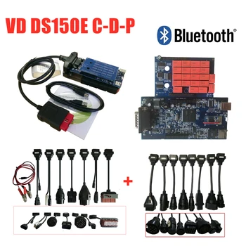 

DHL FREESHIP 2016.00/2015.R3 keygen new vci with bluetooth scanner for delphisdiagnostic tools +8pc car cables+8pc truck cables