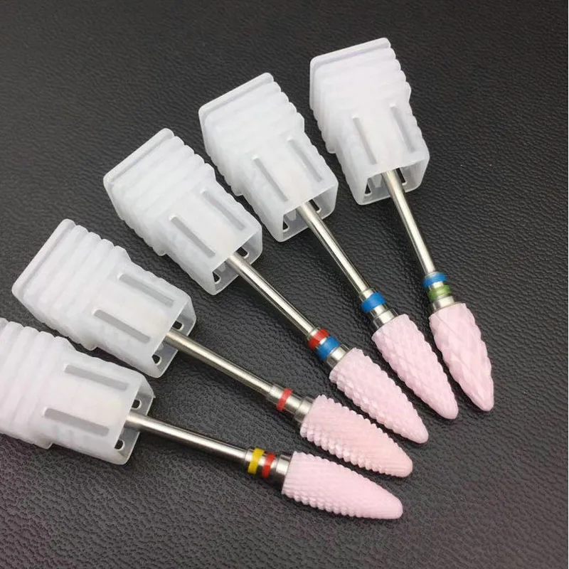 

24 Type Ceramic Nail Drill Bit 3/32" Nail Milling Cutter Manicure Pedicure Drill Machine & Accessory Nail Art Tools
