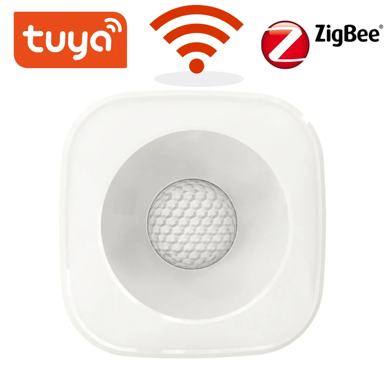 Tuya ZigBee/WiFi PIR Motion Sensor Wireless Infrared Detector Security Burglar Alarm Sensor Smart life APP Control Compatible afbeelding
