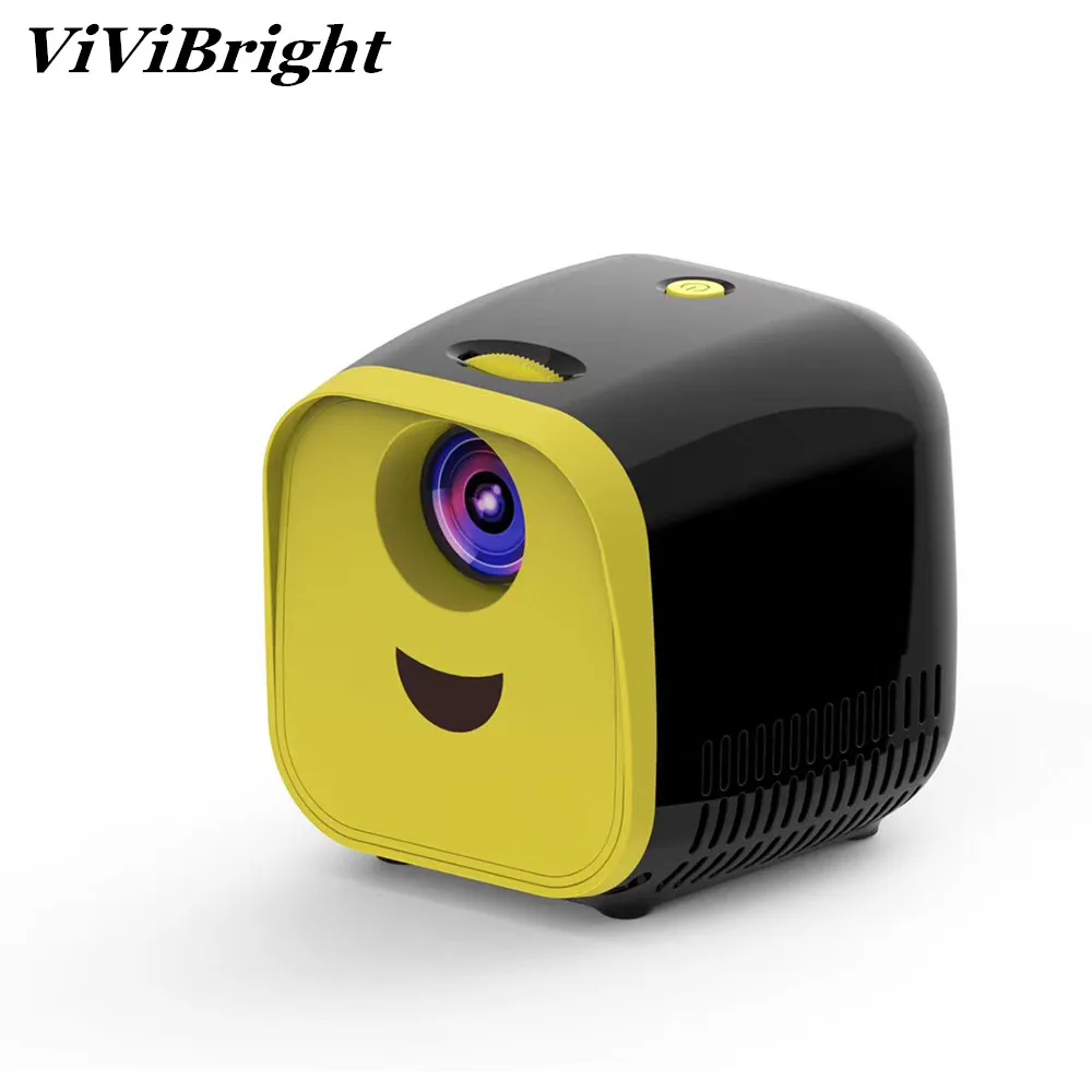 ViviBright 1080P HD мини-проектор для детей с героями мультфильмов портативный проектор Мини светодиодный Телевизор домашний мультимедийный проектор