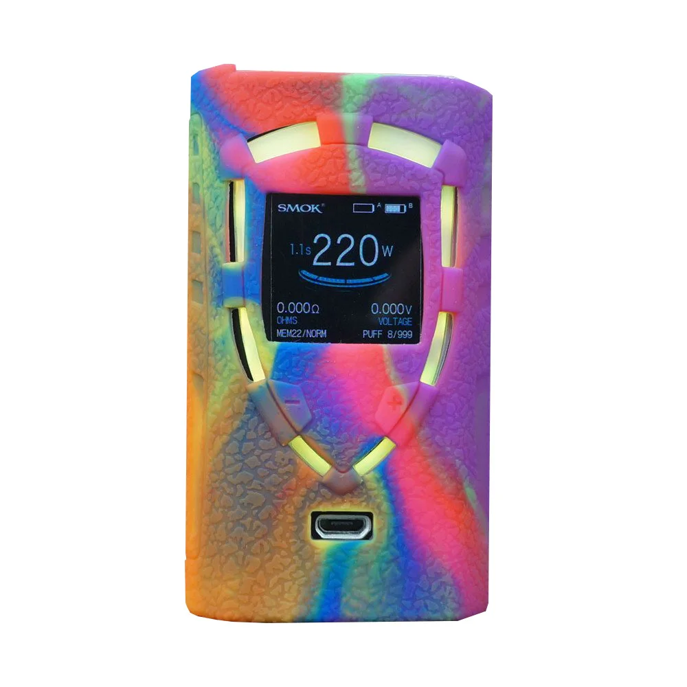 Силиконовый чехол SMOK ProColor и силиконовый защитный гелевый Чехол для vape Smoktech ProColor 225w - Цвет: Rainbow