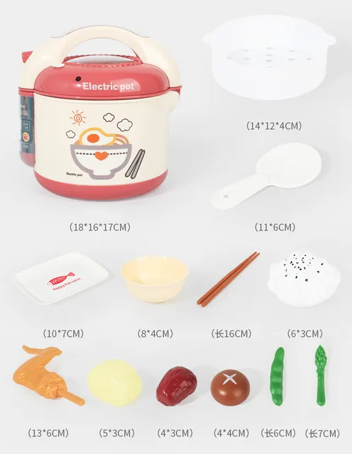 Vivid Fun Fake Rice Cooker Educational Interactive Mock Spray