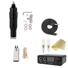 Профессиональная татуировка Вращающаяся ручка машина наборы для тату черная точность Rca мотор тату машина татуировка тело искусство