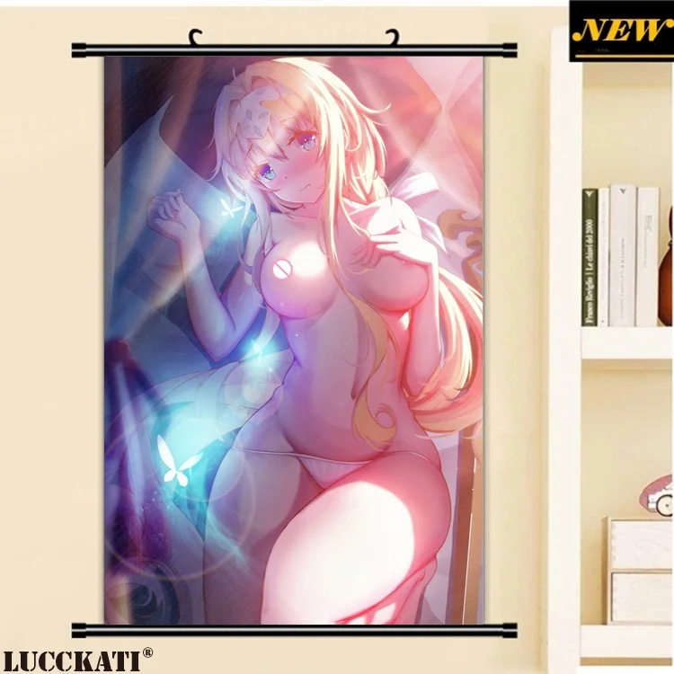 40X60 см Sword art онлайн Прозрачное Бикини обнаженные сексуальные лоли соски cameltoe мультфильм аниме стены прокрутки холст живопись плакат