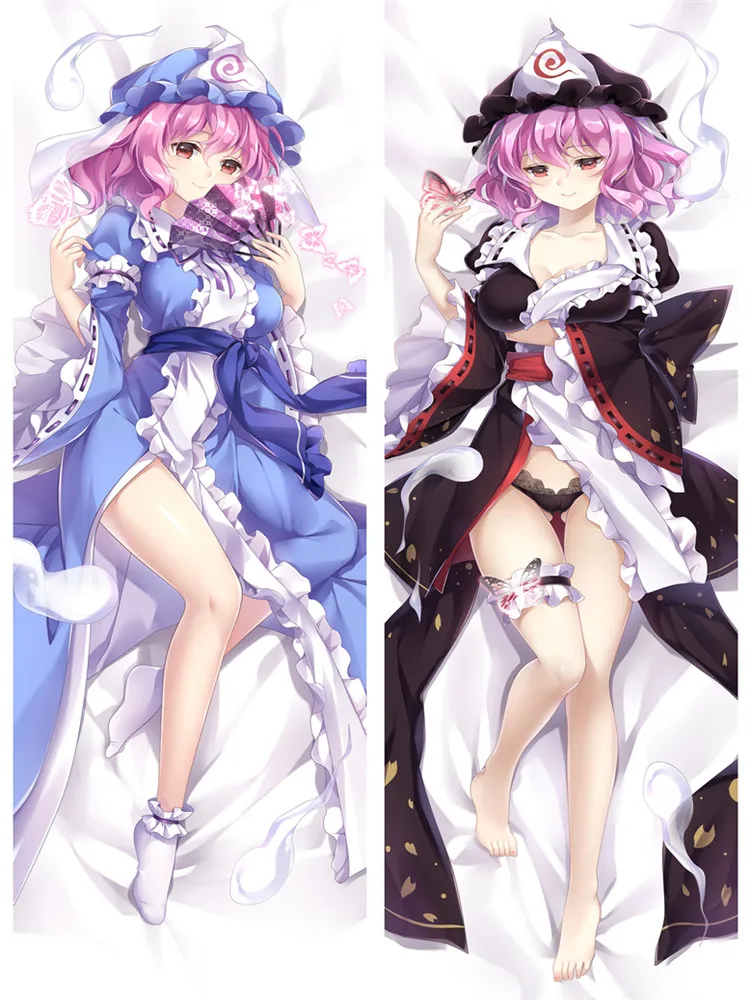 2017 обновление аниме проект TouHou идеальный цвет вишни Saigyouji Yuyuko обнимающая подушка